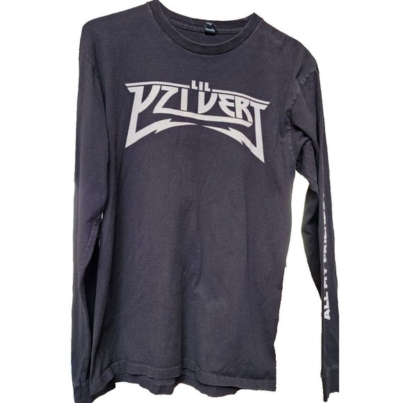 Lil Uzi Vert All My Friends Are Dead Black Long Sleeve Shirt Size M Rap - Picture 1 of 6